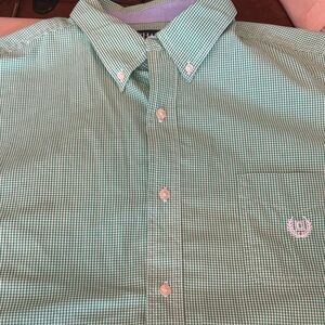 Chaps Green Dress Shirt